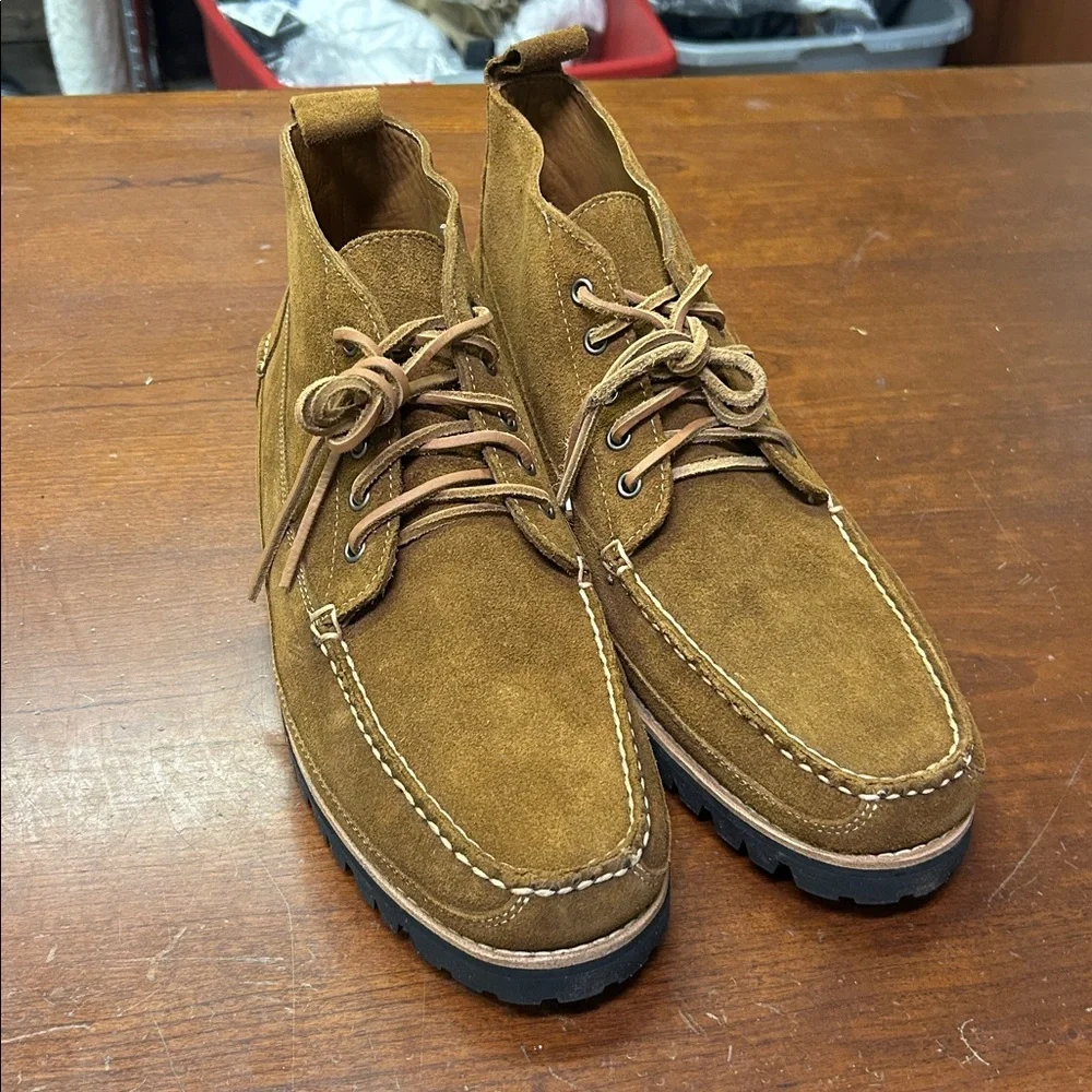 J Crew Suede work chukka boots with lug soles CL528